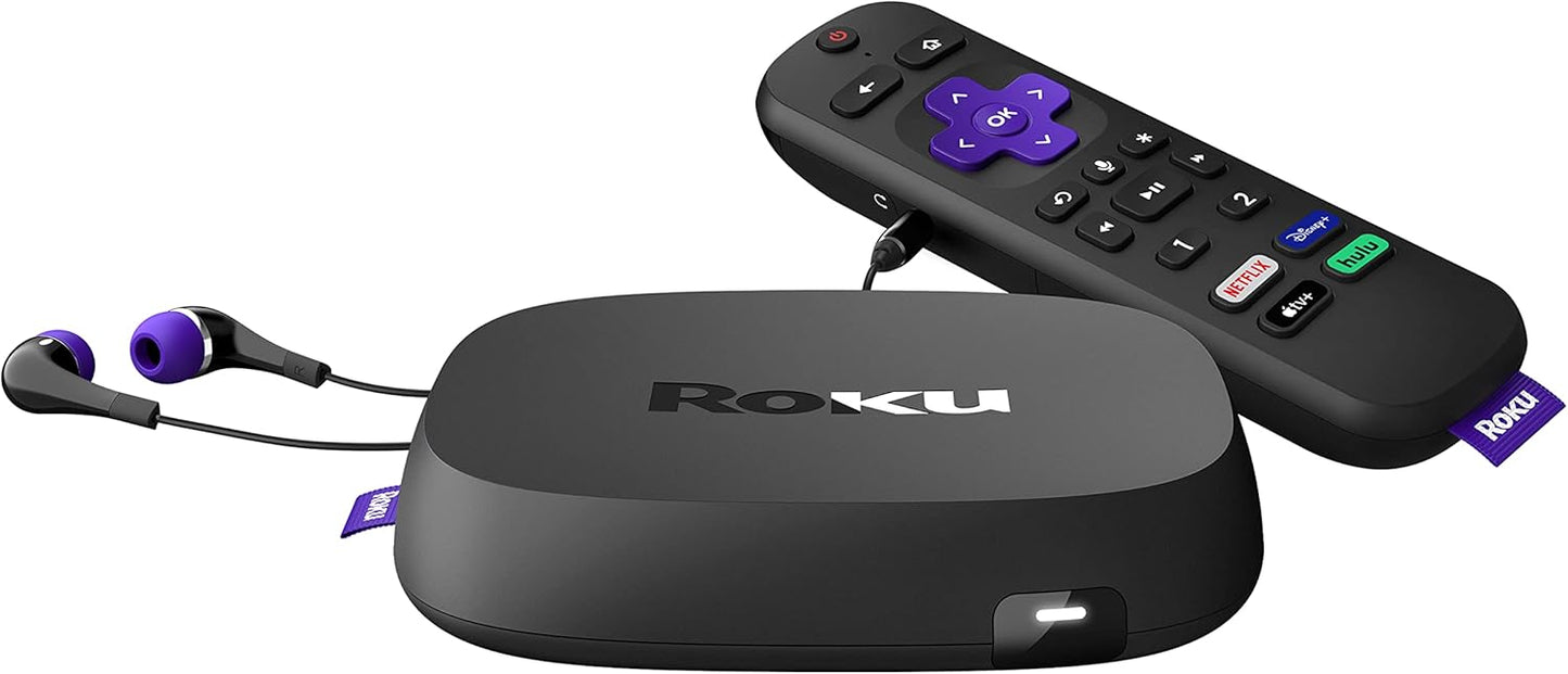 Refurbished Roku Ultra | Streaming Device HD/4K/HDR/Dolby Vision with Dolby Atmos, Bluetooth Streaming, and Roku Voice Remote with Headphone Jack and Personal Shortcuts, includes Premium HDMI® Cable