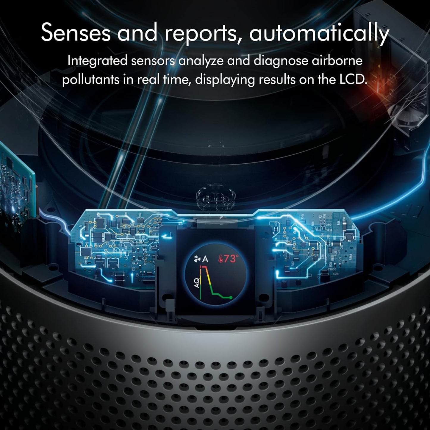 Dyson Purifier Hot+Cool™ HP07 Air Purifier, Heater, and Fan - White/Silver, Large