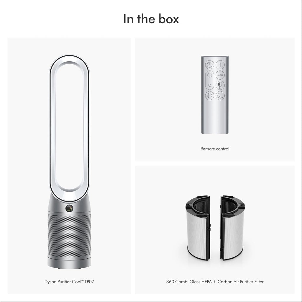 Dyson Purifier Cool™ TP07 Smart Air Purifier and Fan - White/Silver