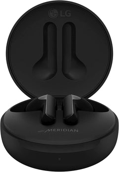 LG TONE Free FN4 - True Wireless Bluetooth Earbuds with Meridian Sound, Hypoallergenic Medical-Grade Ear gels, Noise Reduction with a close fit, Dual Microphone for Work/Home Office, Black