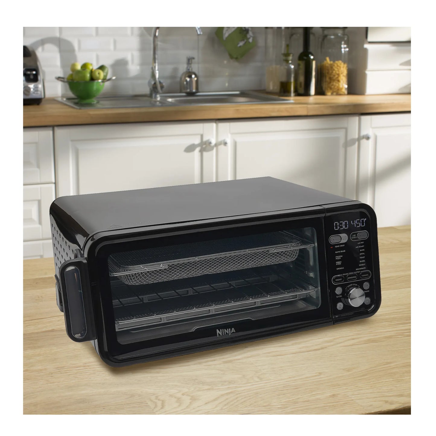 Ninja SP351 Foodi Smart 15-In-1 Dual Heat 1800W XL-Sized Digital Display Air Fry Countertop Oven