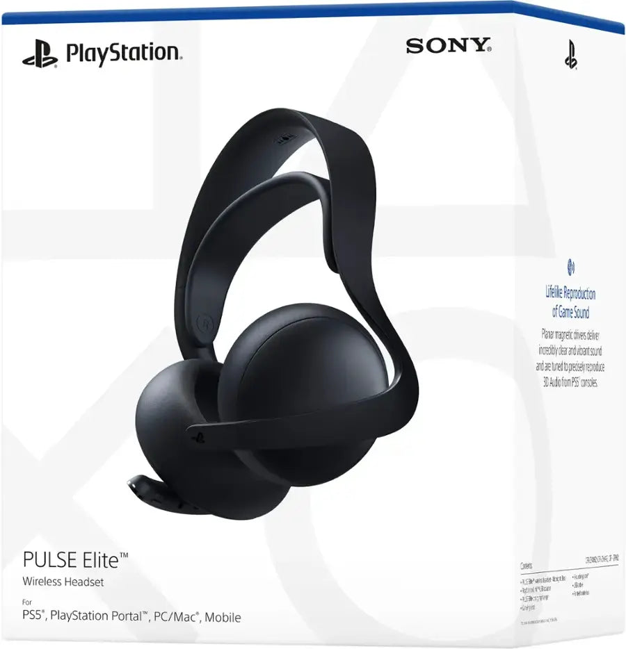 Sony - PULSE Elite wireless headset - Midnight Black