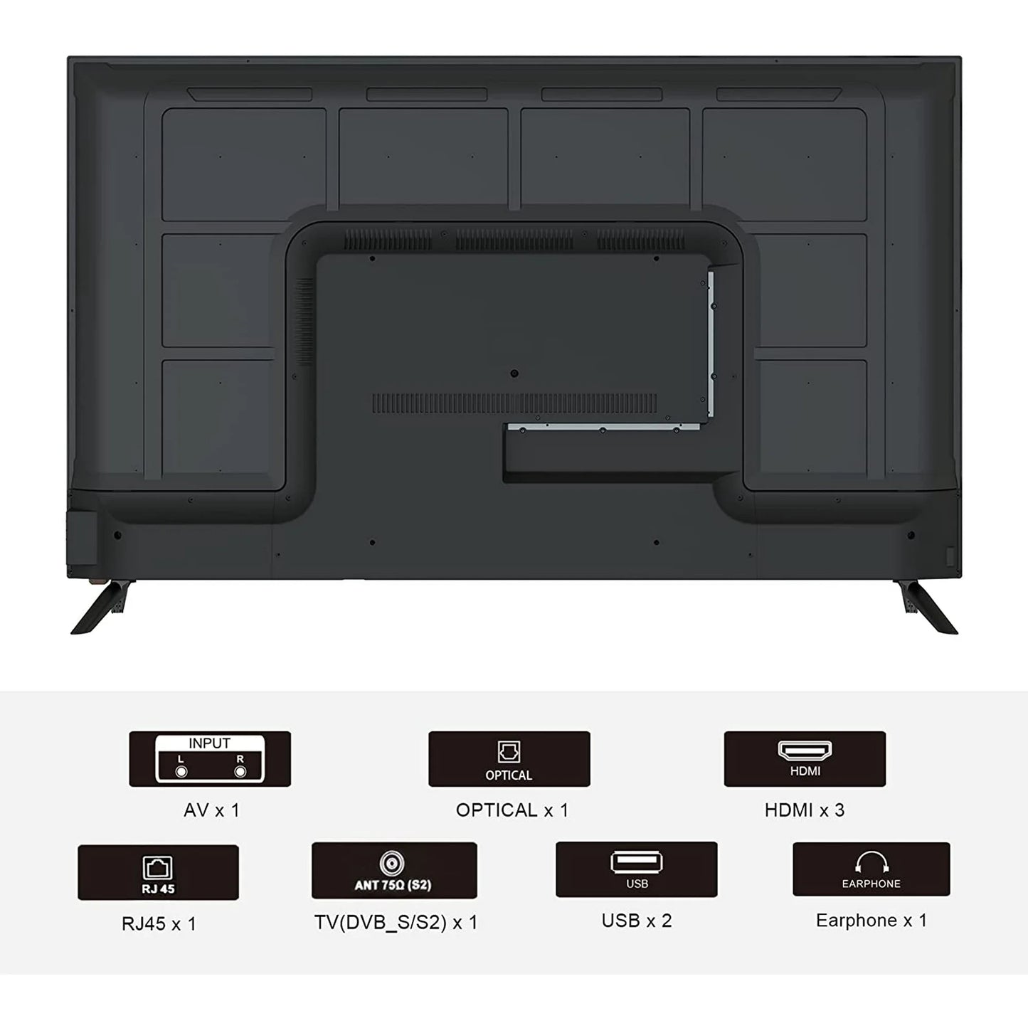 Sansui 58-Inch 4K UHD HDR Smart LED Android TV with Google Assistant (Voice Control), Screen Share, HDMI, USB (2022 Model Android 9 OS)