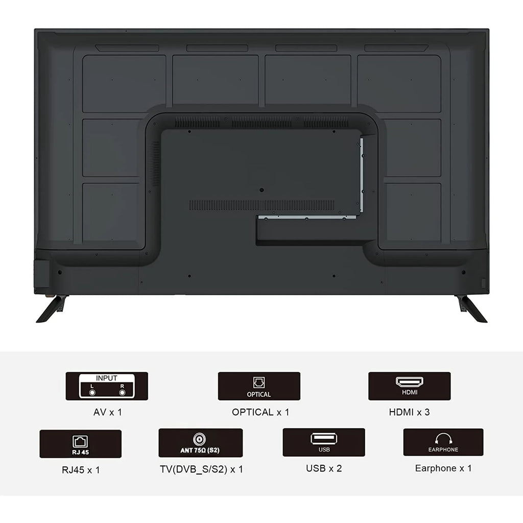 Sansui 58-Inch 4K UHD HDR Smart LED Android TV with Google Assistant (Voice Control), Screen Share, HDMI, USB (2022 Model Android 9 OS)