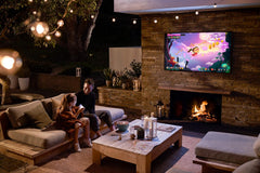 SAMSUNG 75-inch Class QLED 4K The Terrace Partial Sun Outdoor, Direct Full Array 16x, Quantum HDR 32x, Weatherproof, Wide Viewing Angle Smart TV w/ Alexa Built-in