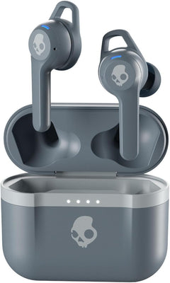 Skullcandy Indy Evo in-Ear Wireless Earbuds, 30 Hr Battery, Microphone, Works with iPhone Android and Bluetooth Devices - Chill Grey