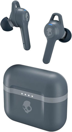 Skullcandy Indy Evo in-Ear Wireless Earbuds, 30 Hr Battery, Microphone, Works with iPhone Android and Bluetooth Devices - Chill Grey