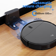 Robot Vacuum Cleaner, 2 in 1 Mop Combo for Pet Hair, Hard Floor - Black