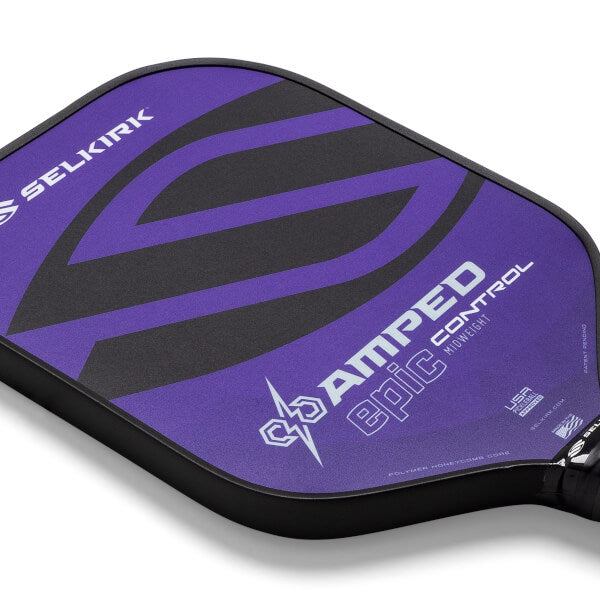 Paddle Pickleball Amped Control Epic Lightweight-Purple