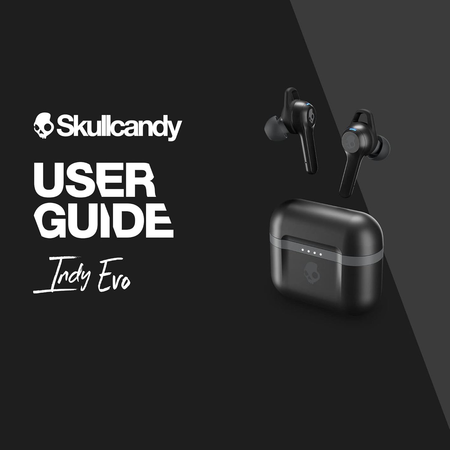 Skullcandy Indy Evo in-Ear Wireless Earbuds, 30 Hr Battery, Microphone, Works with iPhone Android and Bluetooth Devices - Black
