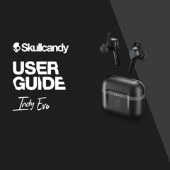 Skullcandy Indy Evo in-Ear Wireless Earbuds, 30 Hr Battery, Microphone, Works with iPhone Android and Bluetooth Devices - Black