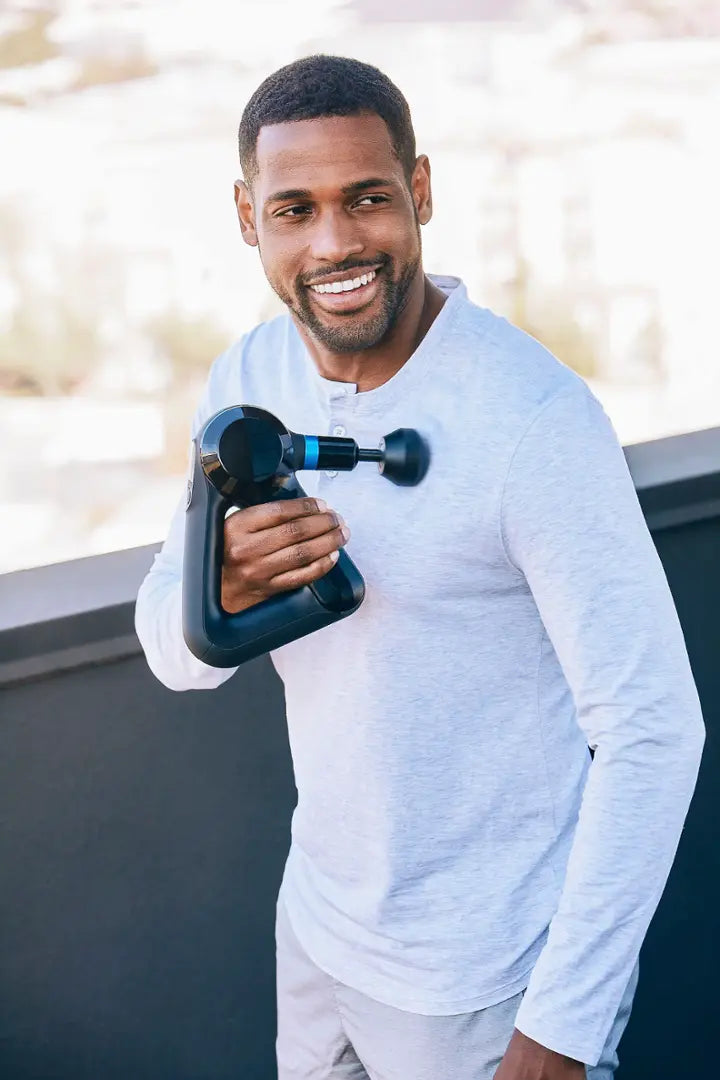 Therabody - Theragun Elite Bluetooth + App Enabled Massage Gun + 5 Attachments, 40lbs Force (Latest Model) - Black
