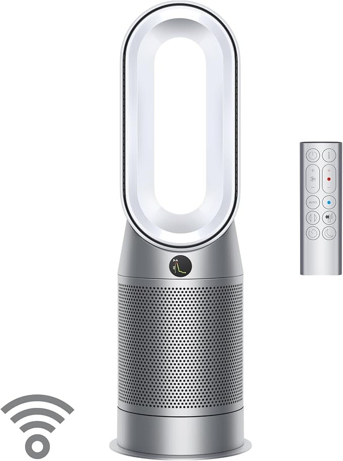 Dyson Purifier Hot+Cool™ HP07 Air Purifier, Heater, and Fan - White/Silver, Large