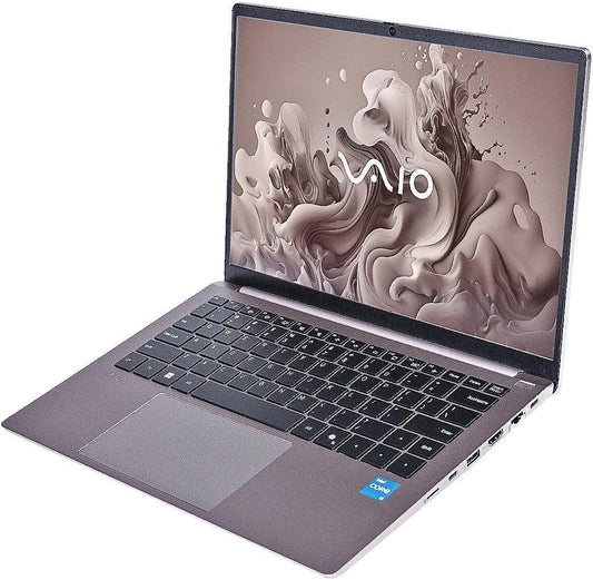 VAIO FS 14.1" All-Aluminum Laptop | Intel® Core™ i3-1215U (6-Core) | 8GB RAM | 512GB SSD | FHD Matte Display | THX® Spatial Audio | Fingerprint & Windows Hello IR Camera | Windows 11 Home | Warm Slate