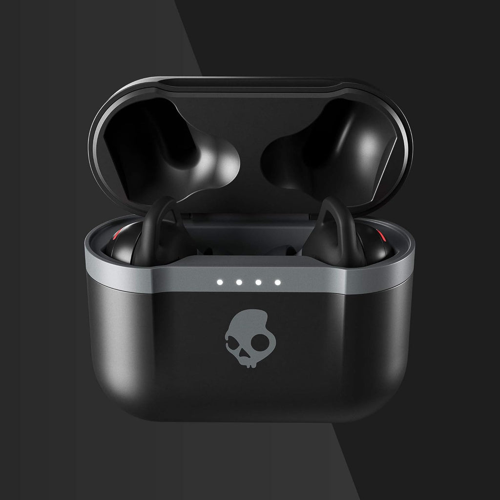 Skullcandy Indy Evo in-Ear Wireless Earbuds, 30 Hr Battery, Microphone, Works with iPhone Android and Bluetooth Devices - Black