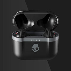 Skullcandy Indy Evo in-Ear Wireless Earbuds, 30 Hr Battery, Microphone, Works with iPhone Android and Bluetooth Devices - Black