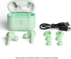 Skullcandy Indy Evo in-Ear Wireless Earbuds, 30 Hr Battery, Microphone, Works with iPhone Android and Bluetooth Devices - Mint
