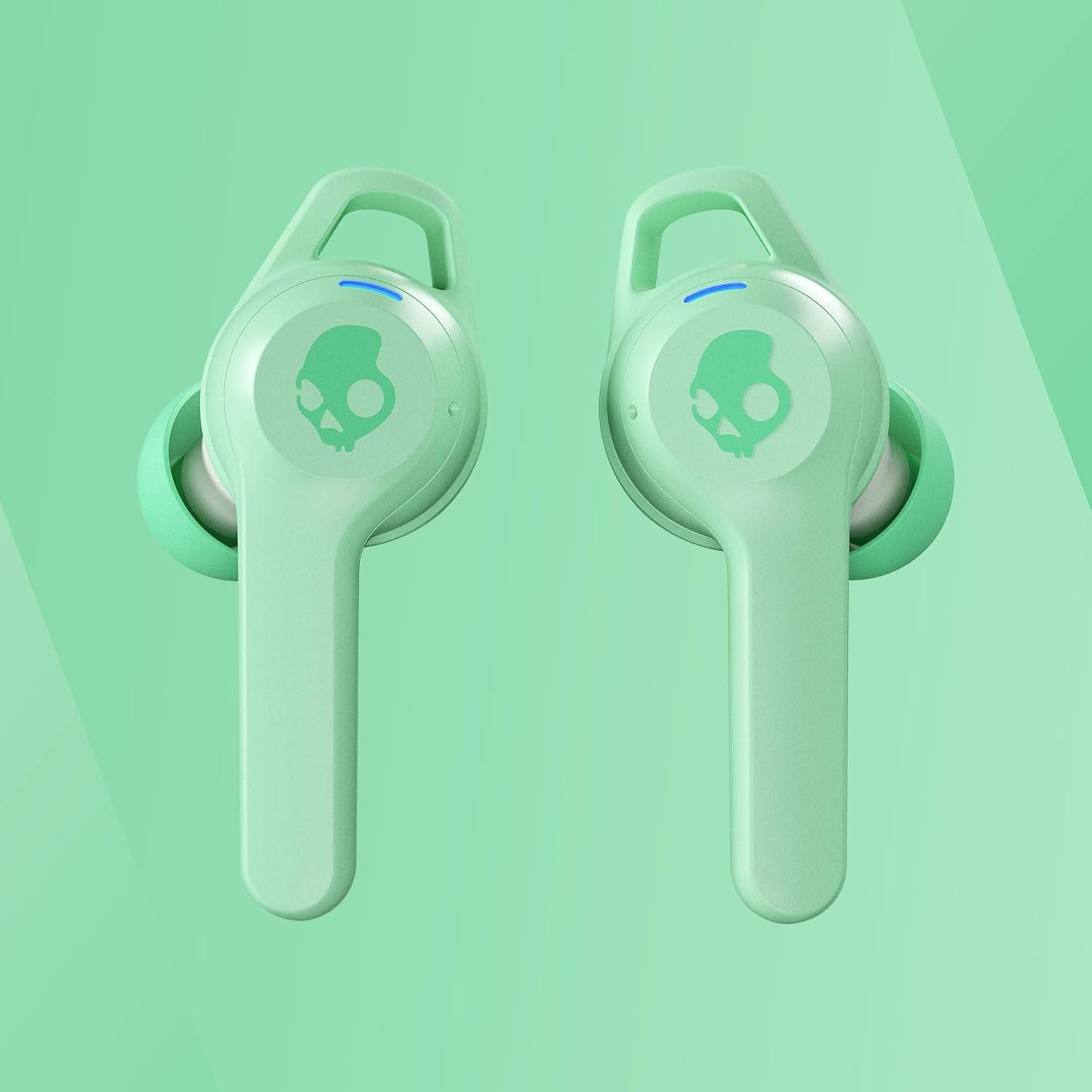 Skullcandy Indy Evo in-Ear Wireless Earbuds, 30 Hr Battery, Microphone, Works with iPhone Android and Bluetooth Devices - Mint