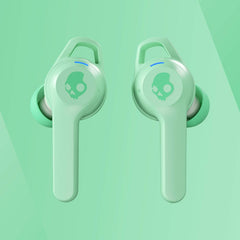 Skullcandy Indy Evo in-Ear Wireless Earbuds, 30 Hr Battery, Microphone, Works with iPhone Android and Bluetooth Devices - Mint