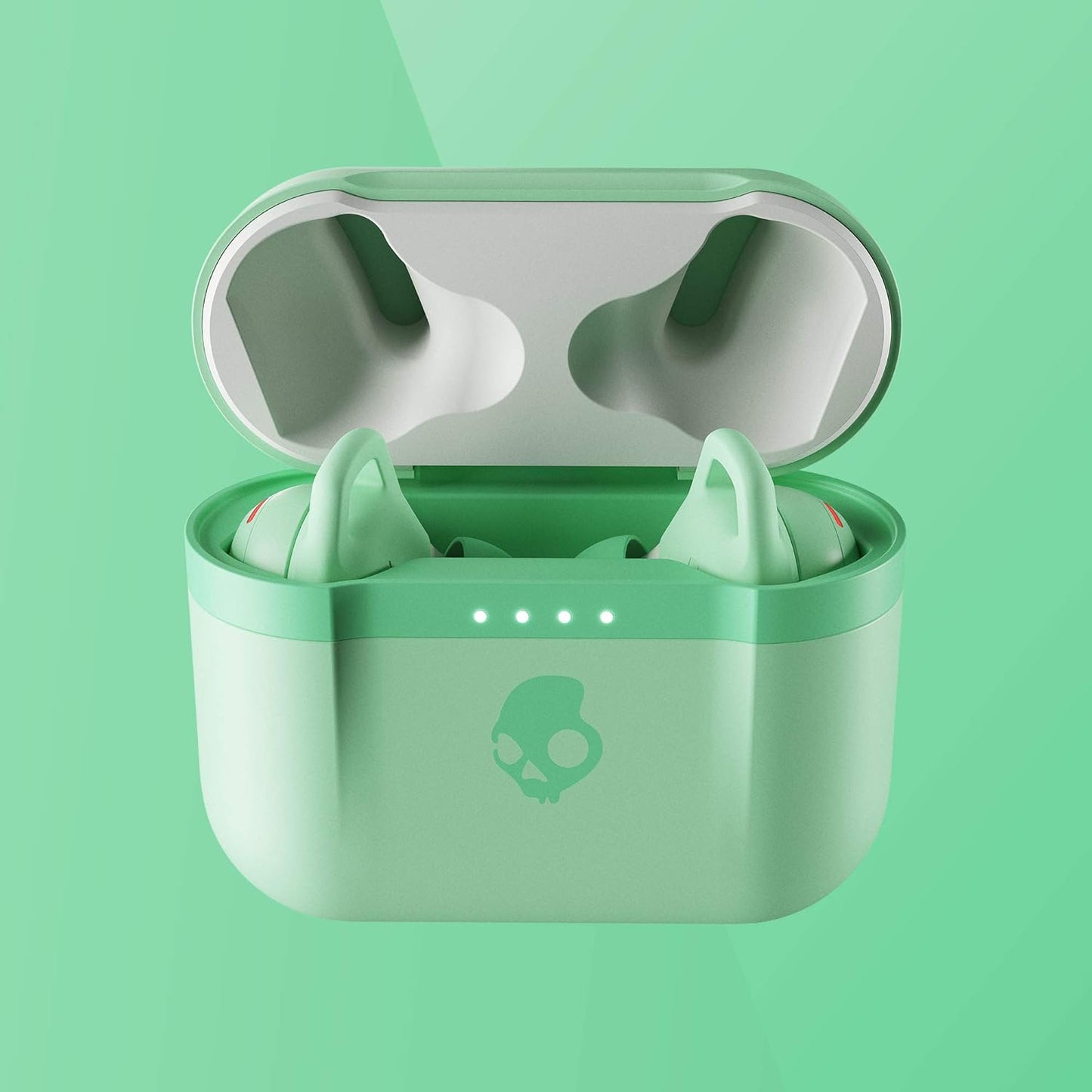 Skullcandy Indy Evo in-Ear Wireless Earbuds, 30 Hr Battery, Microphone, Works with iPhone Android and Bluetooth Devices - Mint