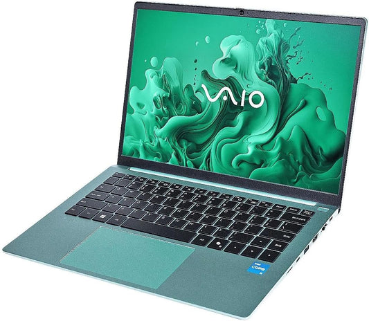 VAIO FS 14.1" All-Aluminum Laptop | Intel® Core™ i3-1215U (6-Core) | 8GB RAM | 512GB SSD | FHD Matte Display | THX® Spatial Audio | Fingerprint & Windows Hello IR Camera | Windows 11 Home | Mint