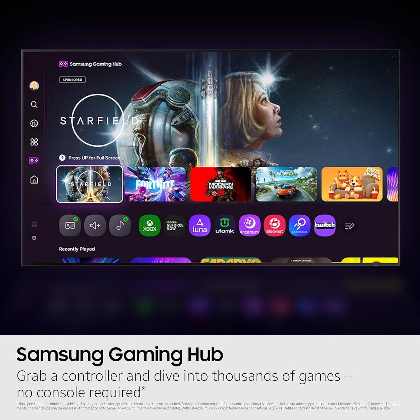 Samsung 75-Inch Class Crystal UHD 4K Smart TV (2025 Model) Endless Free Content, Crystal Processor 4K, MetalStream Design, Knox Security, Alexa Built-in
