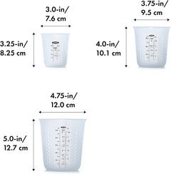 3-Piece Measuring Cup Set Silicone Good Grips