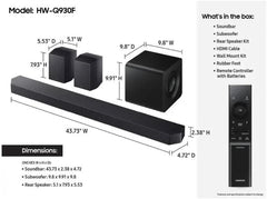 Samsung Q-SerieSamsungs Soundbar 9.1.4 ch w/Subwoofer + Rear Speaker Titan Black