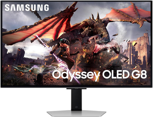 SAMSUNG 32-Inch Odyssey OLED G8 (G80SD) Series 4K UHD Smart Gaming Monitor, 240Hz 0.03ms, Glare-Free Display, Gaming Hub, Adjustable Sleek Metal Design