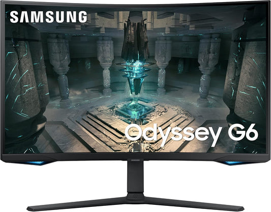 Samsung 32" Odyssey QHD G65B Curved Gaming Monitor, 240Hz, 1ms (GTG), HDR 600, Gaming Hub, 1000R, AMD FreeSync Premium Pro