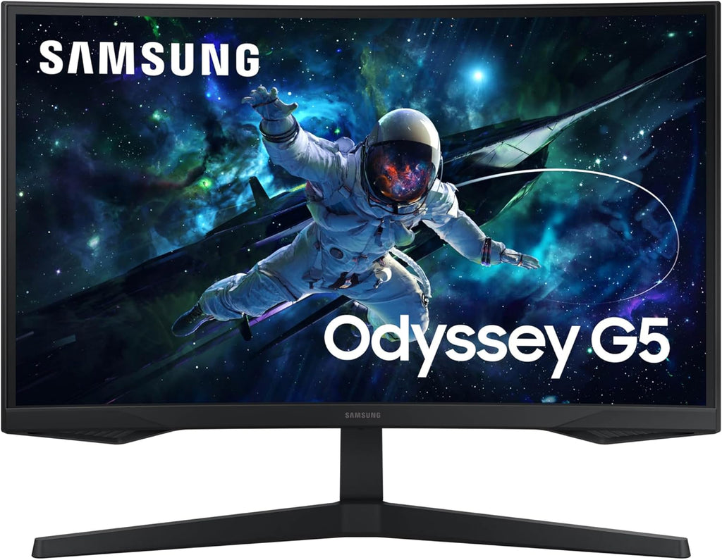 Samsung 27-Inch Odyssey G55C Series QHD 1000R Curved Gaming Monitor, 1ms(MPRT), HDR10, 165Hz, AMD Radeon FreeSync, Eye Care