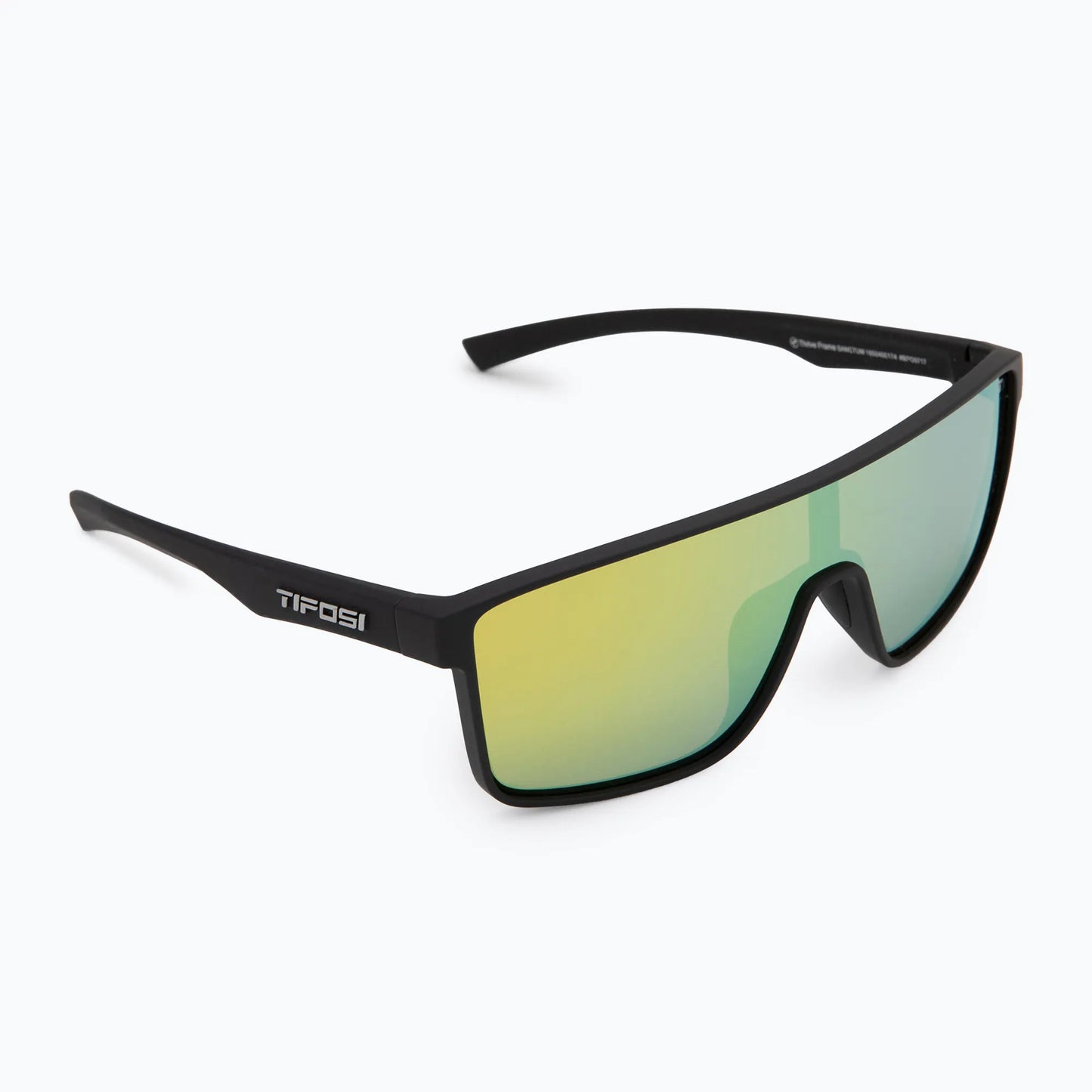 Tifosi Sanctum Sunglasses Matte Black / Smoke Yellow Mirror