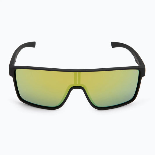 Tifosi Sanctum Sunglasses Matte Black / Smoke Yellow Mirror
