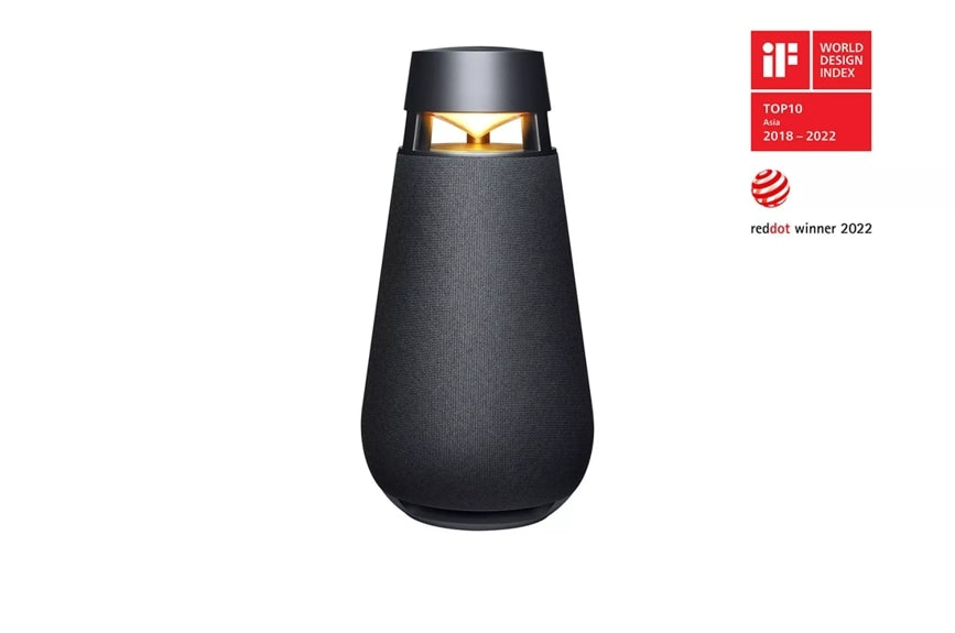 LG XBOOM 360 Bluetooth Speaker with Omnidirectional Sound, Black