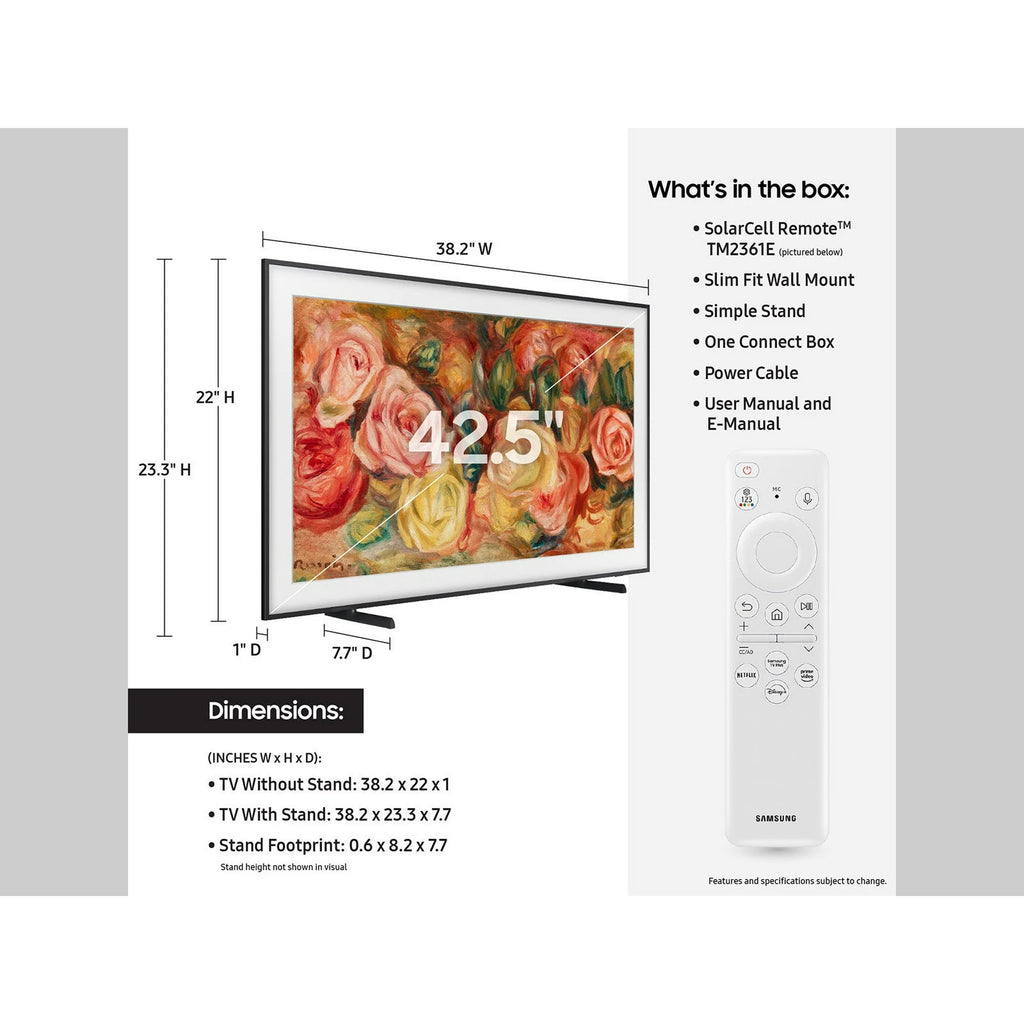 SAMSUNG 43” Class LS03D The Frame QLED HDR