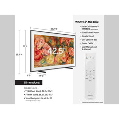 SAMSUNG 43” Class LS03D The Frame QLED HDR