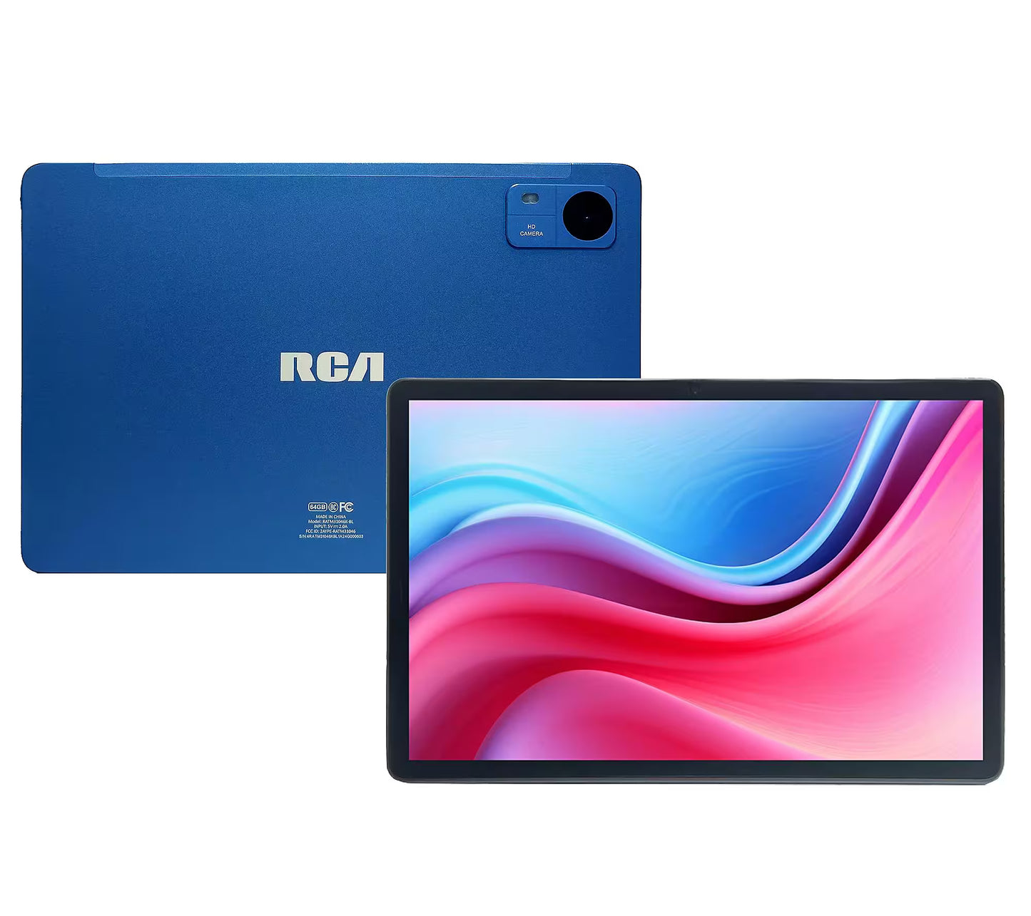 RCA - 10” Tablet MediaTek MT8781/G99, Octa Core, 4GB Memory 64GB Storage, 2 MP Front Camera, 5 MP Rear Camera, Android 14 - Blue
