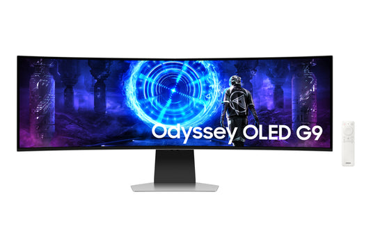 49" Odyssey OLED G9 (G95SD) Dual QHD 240Hz 0.03ms G-Sync Compatible Curved Gaming Monitor with Glare Free and Smart Features