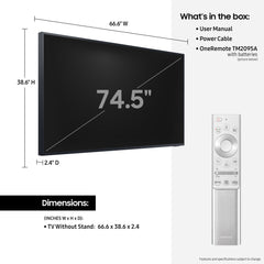 Samsung 75” Class The Terrace Partial Sun QLED 4K LST7T