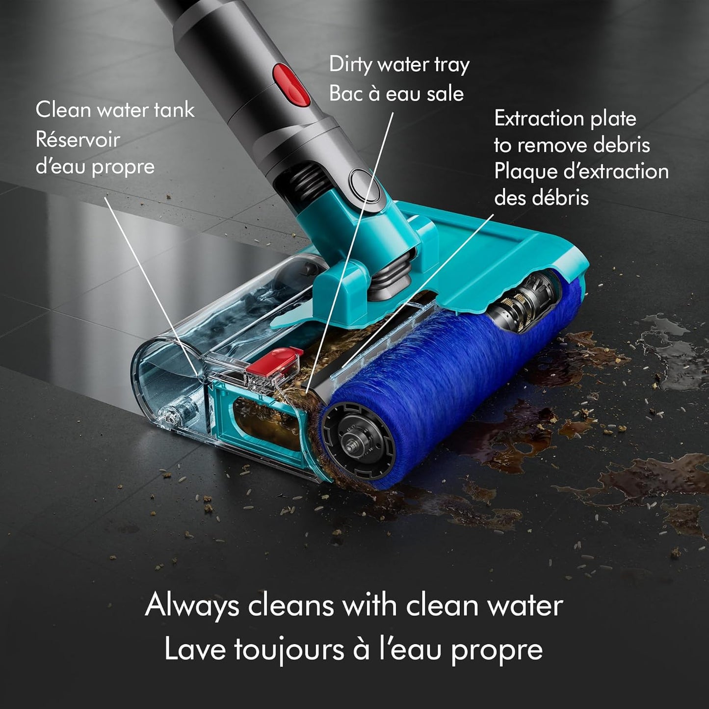 Dyson V15s Detect Submarine Wet Dry Vacuum, Yellow/Nickel