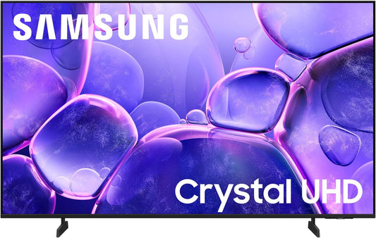 Samsung 55-Inch Class Crystal UHD U8000F 4K Smart TV (2025 Model) Endless Free Content, Crystal Processor 4K, MetalStream Design, Knox Security