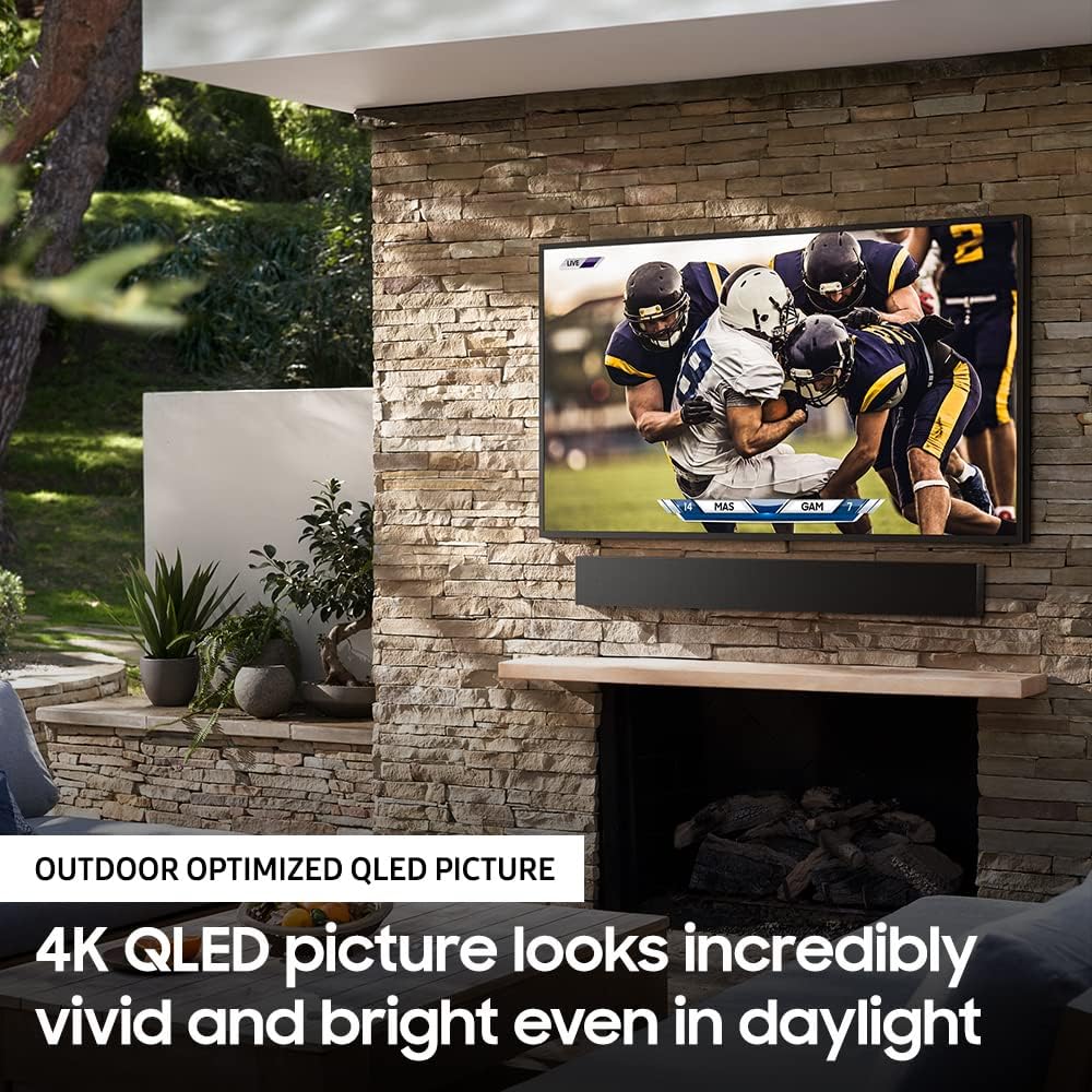 SAMSUNG 75-inch Class QLED 4K The Terrace Partial Sun Outdoor, Direct Full Array 16x, Quantum HDR 32x, Weatherproof, Wide Viewing Angle Smart TV w/ Alexa Built-in