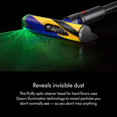 Dyson V15 Detect Cordless Vacuum Cleaner, Yellow/Nickel