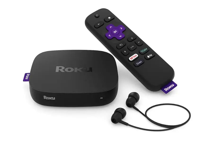 Roku Ultra | The Ultimate Streaming Device 4K/HDR/Dolby Vision/Atmos, Rechargeable Roku Voice Remote Pro