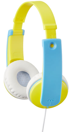 JVC Kids Headphones, Volume limiter, Kid Safe, Length Adjustable, Toddler Headphones, Fun Stickers Included