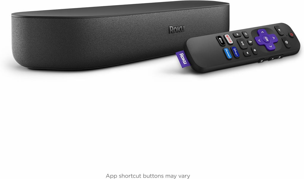 Roku Streambar | 4K/HD/HDR Streaming Media Player & Premium Audio, All In One, Includes Roku Voice Remote