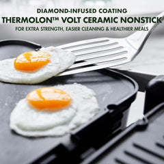 GreenPan Electric Indoor Stainless Steel 6-in-1 Contact Grill and Griddle, Healthy Ceramic Nonstick, Dishwasher Safe Reversible Plates, PFAS-Free, Sandwich Panini Press, Gourmet, Dual Temperature