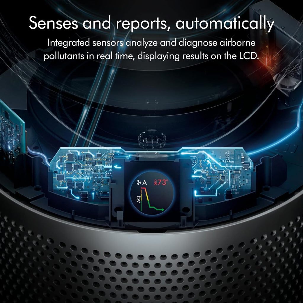 Dyson Purifier Hot+Cool™ HP07 Air Purifier, Heater, and Fan - White/Silver, Large