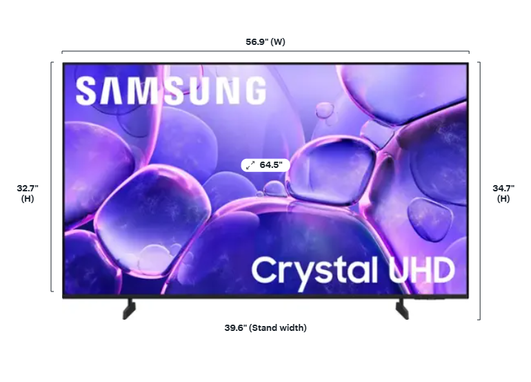 Samsung - 65” Class U8000F Series Crystal UHD 4K Smart Tizen TV