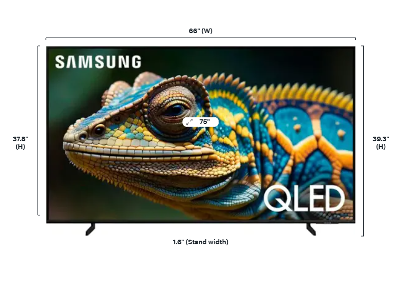 Samsung - 75” Class Q60D Series QLED 4K Smart Tizen TV